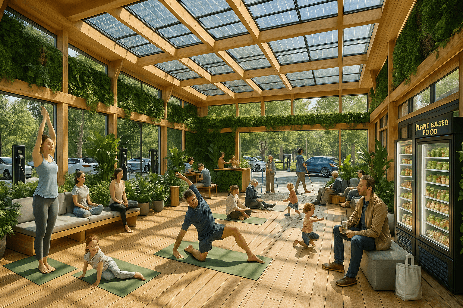 OM.ENERGY Blue-Zone Charging Lounge (Belgium, in development)